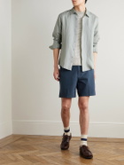 James Perse - Straight-Leg Stretch Cotton-Blend Golf Shorts - Blue
