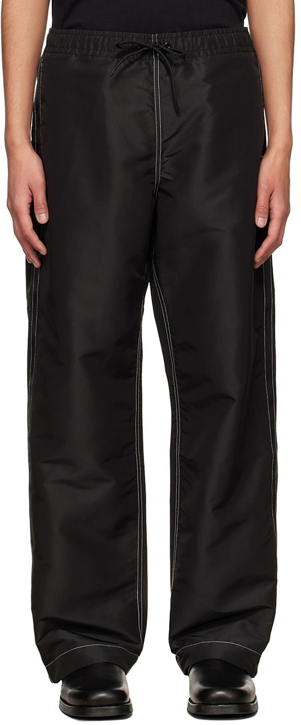 Our Legacy Black Recycled Polyester Trousers Our Legacy