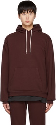 John Elliott Burgundy Beach Hoodie