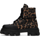 GANNI Brown & Black Trail Boots