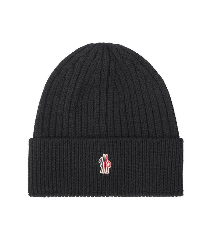 Photo: Moncler Grenoble Logo virgin wool beanie