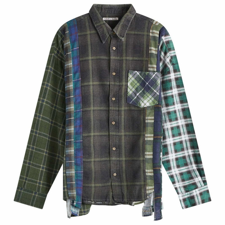 Photo: Needles 7 Cuts Wide Flannel Shirt in Assorted 