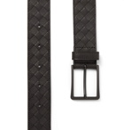 Bottega Veneta - 3.5cm Dark-Brown Intrecciato Leather Belt - Dark brown