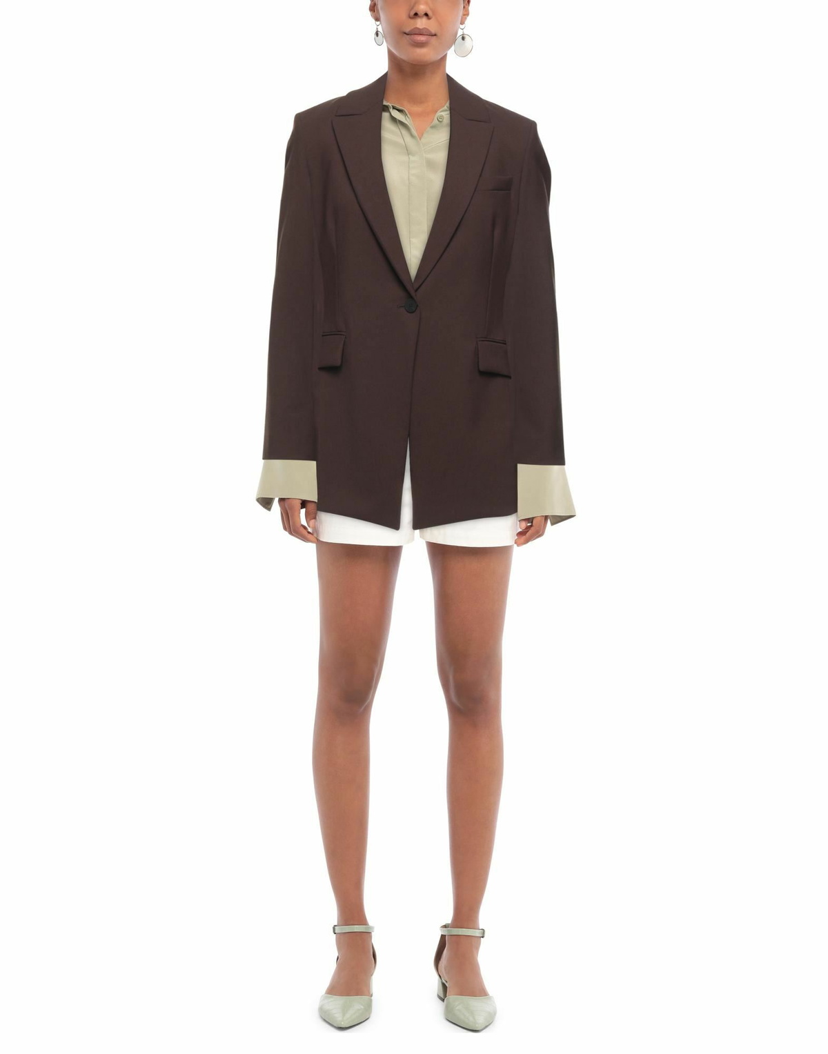 Theory Womens Blazer Dark in Brown