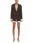 Theory Womens Blazer Dark in Brown