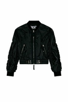Diesel Bomber jacket in light nylon - Jackets Womens in Black
