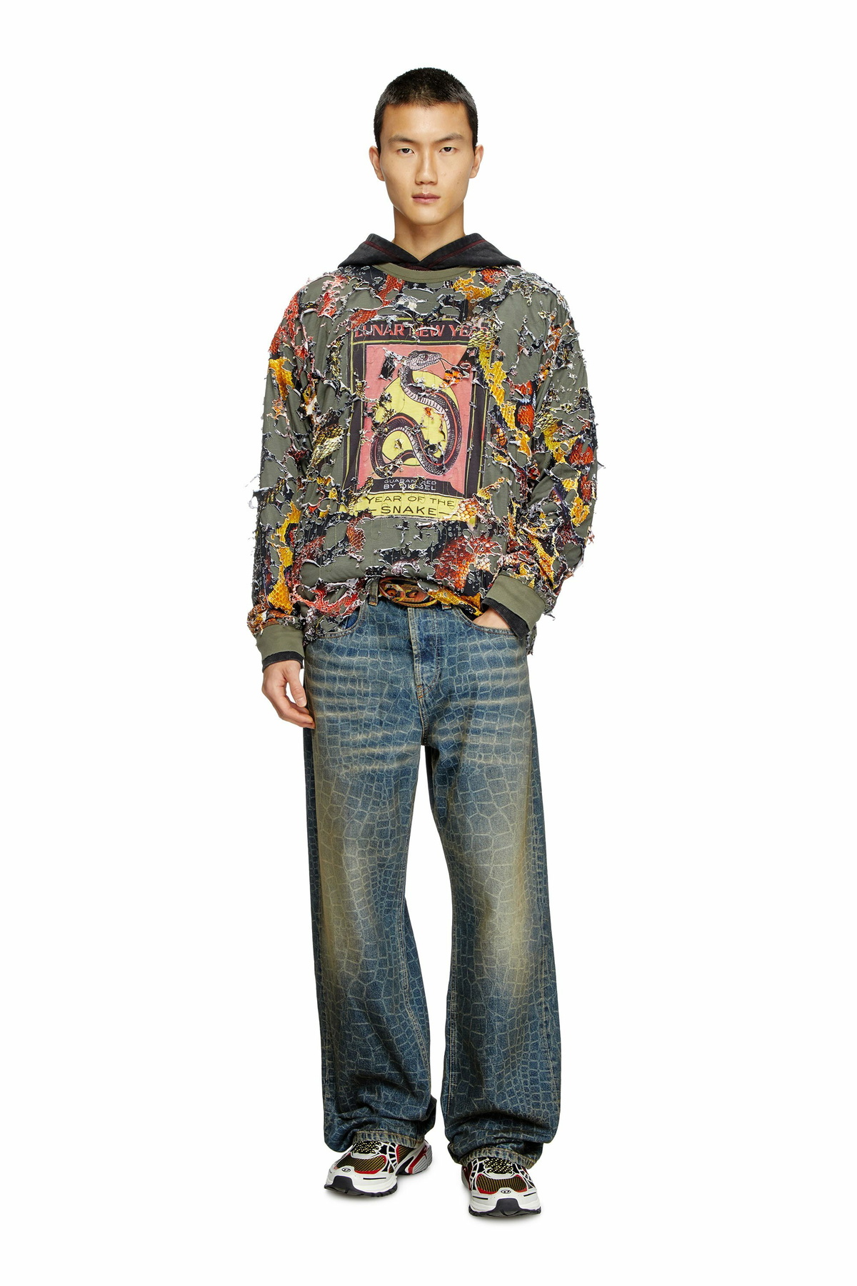 archive diesel print long sleeve ロンᎢ Diesel - Long Sleeve Print T-shirt | HBX - Globally Curated