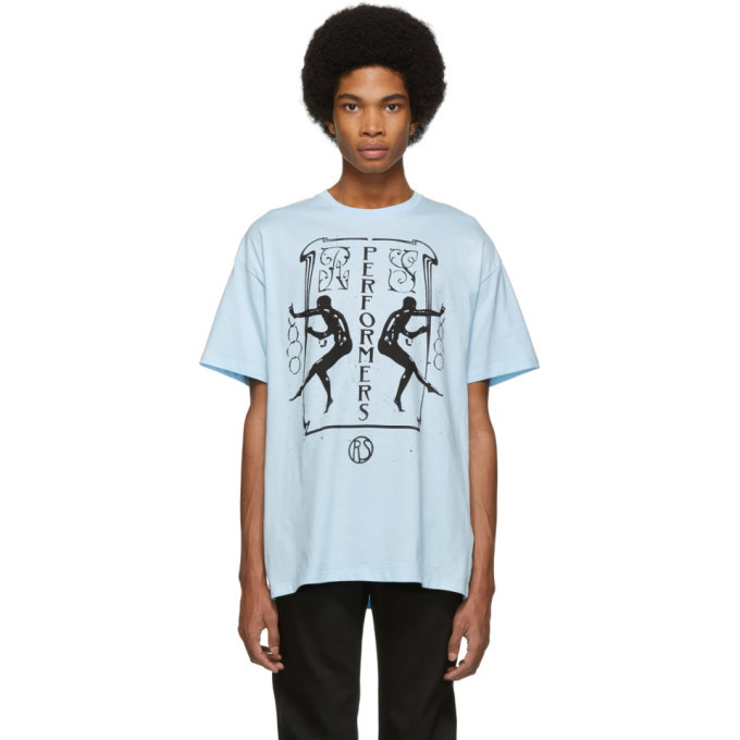 Photo: Raf Simons Blue Big Fit Performers T-Shirt