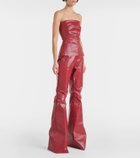 Rick Owens Coated denim corset top