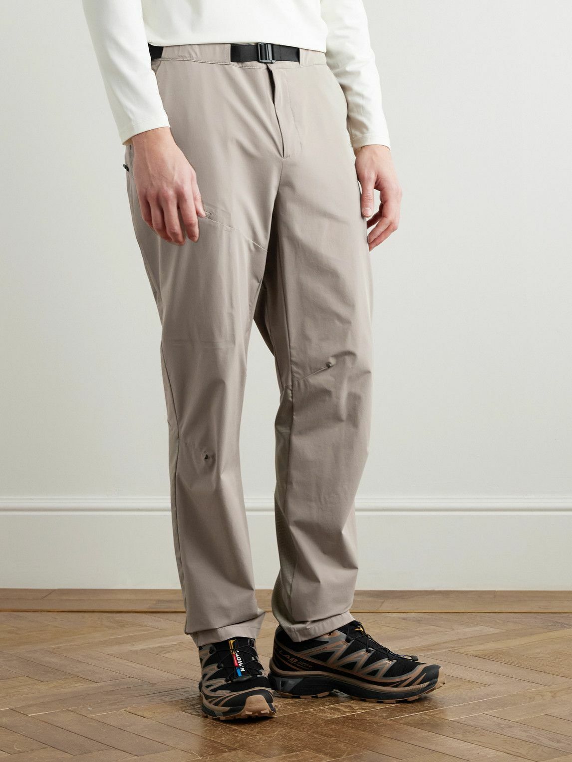 ON - Trek Tapered Ripstop-Trimmed Stretch-Shell Trousers - Neutrals