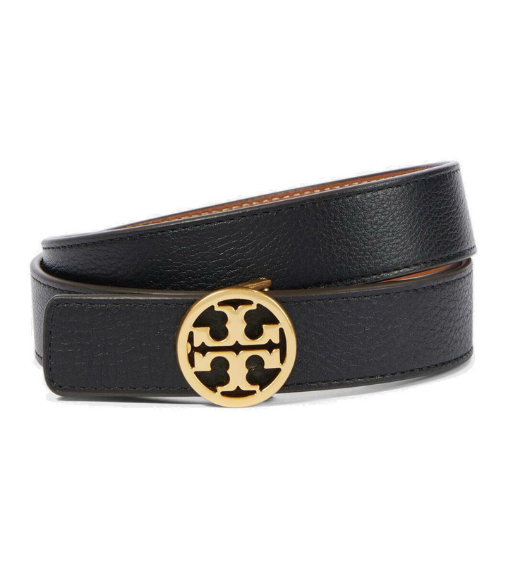 Photo: Tory Burch Logo reversible leather belt
