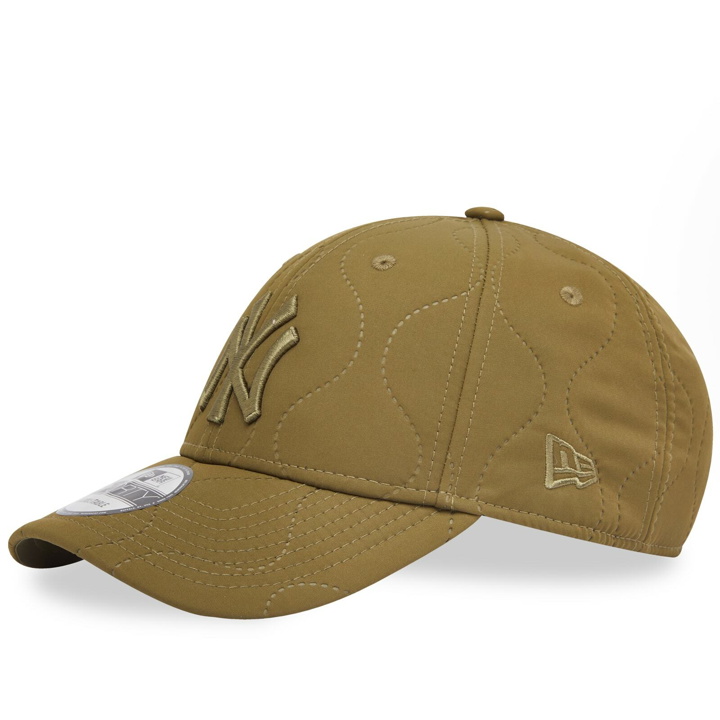 Photo: New Era Men's New York Yankees Quilted 9Forty Adjustable Cap in Olive