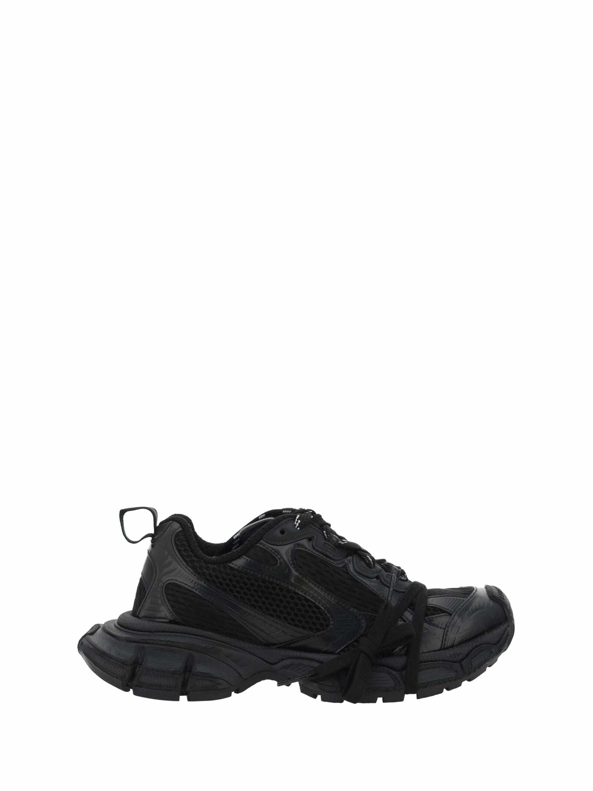 Balenciaga Triple S Black Panelled Sneakers, Sneakers, Black