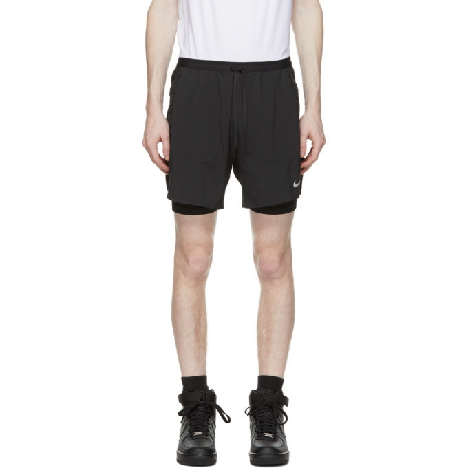 Photo: Nike Black Flex Stride Run Division 2-in-1 Shorts