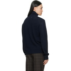Maison Margiela Navy Virgin Wool Turtleneck