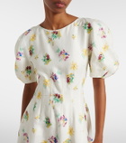 Gabriela Hearst Ranya puff-sleeve linen maxi dress