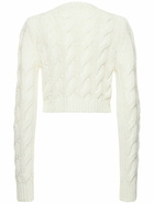 MAX MARA Sfinge Cable Knit Crop Top