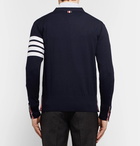 Thom Browne - Striped Wool Cardigan - Men - Navy