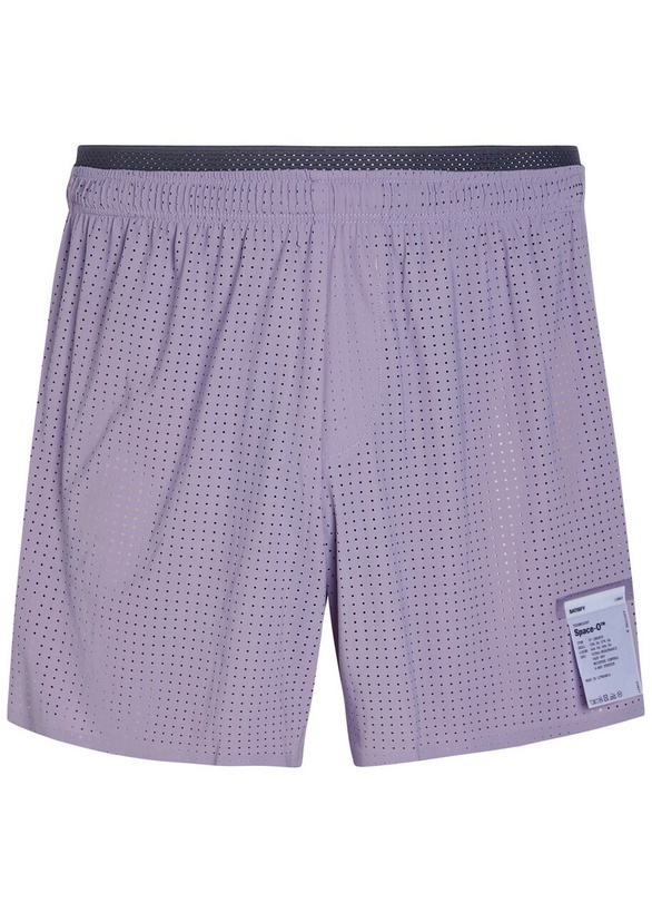 Photo: Satisfy Space-o 5 Perforated Stretch-jersey Shorts Purple