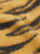 Endless Joy - Tiger-Intarsia Wool Cardigan - Brown