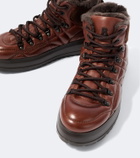 Bogner Antwerp quilted leather lace-up boots