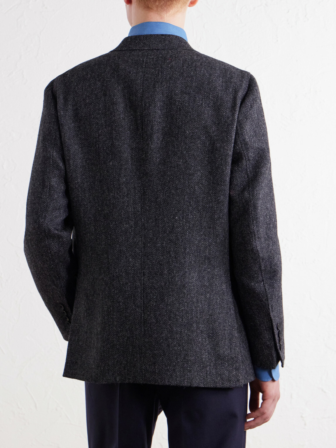 Rubinacci - Herringbone Virgin Wool Blazer - Gray