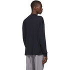 Jil Sander Blue Wool Mock Neck Sweater