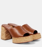 Christian Louboutin Calakala 85 leather platform mules