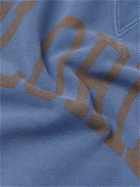 Remi Relief - Florida Printed Cotton-Jersey Sweatshirt - Blue