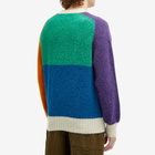 Howlin by Morrison Men's Howlin' Firecracker Colour Block Jumper in Greendream