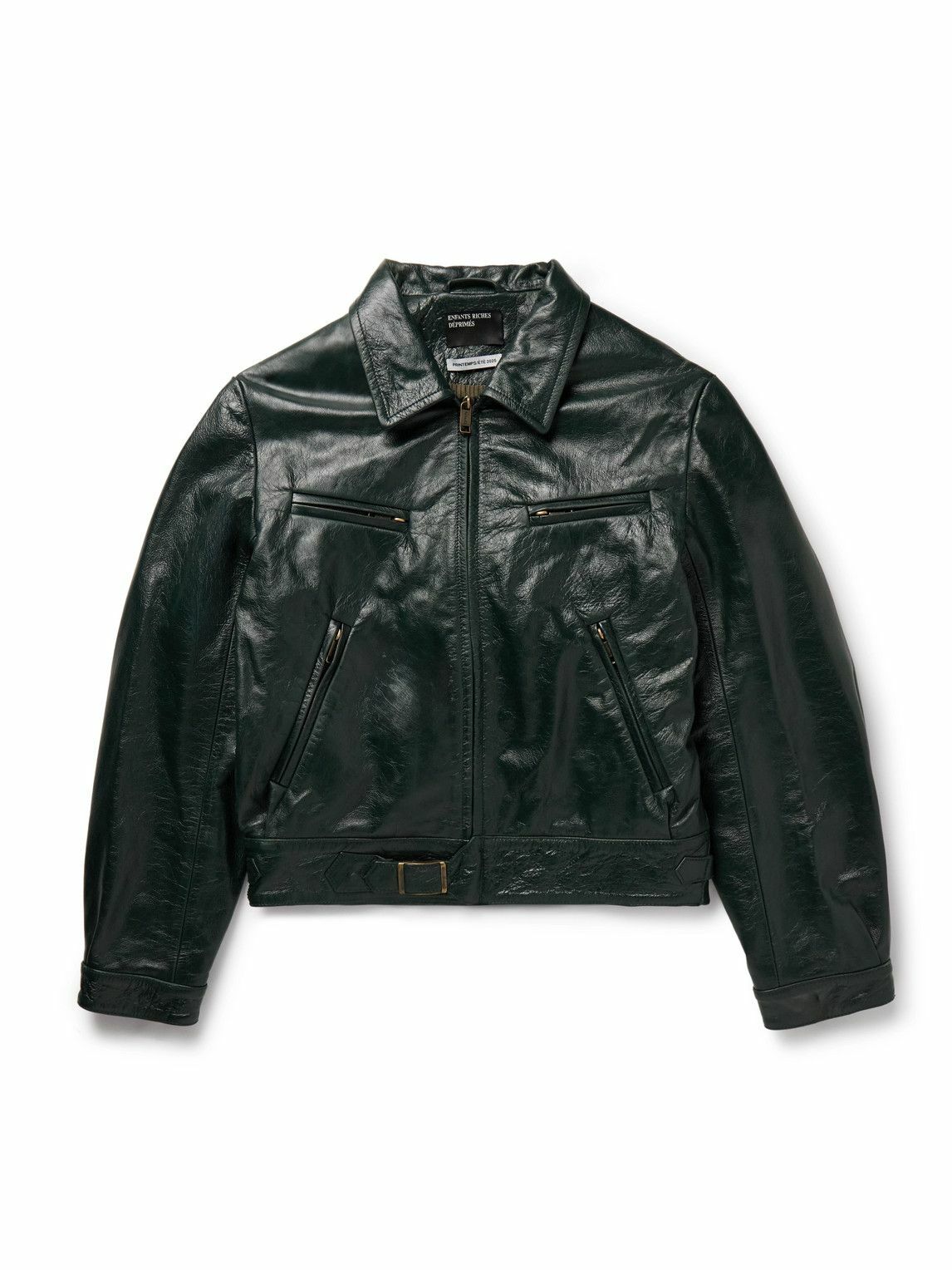 Enfants Riches Déprimés Beige & Black Colorblocked Leather