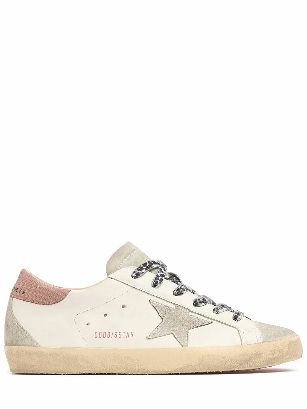 Photo: GOLDEN GOOSE 20mm Super-star Leather Sneakers