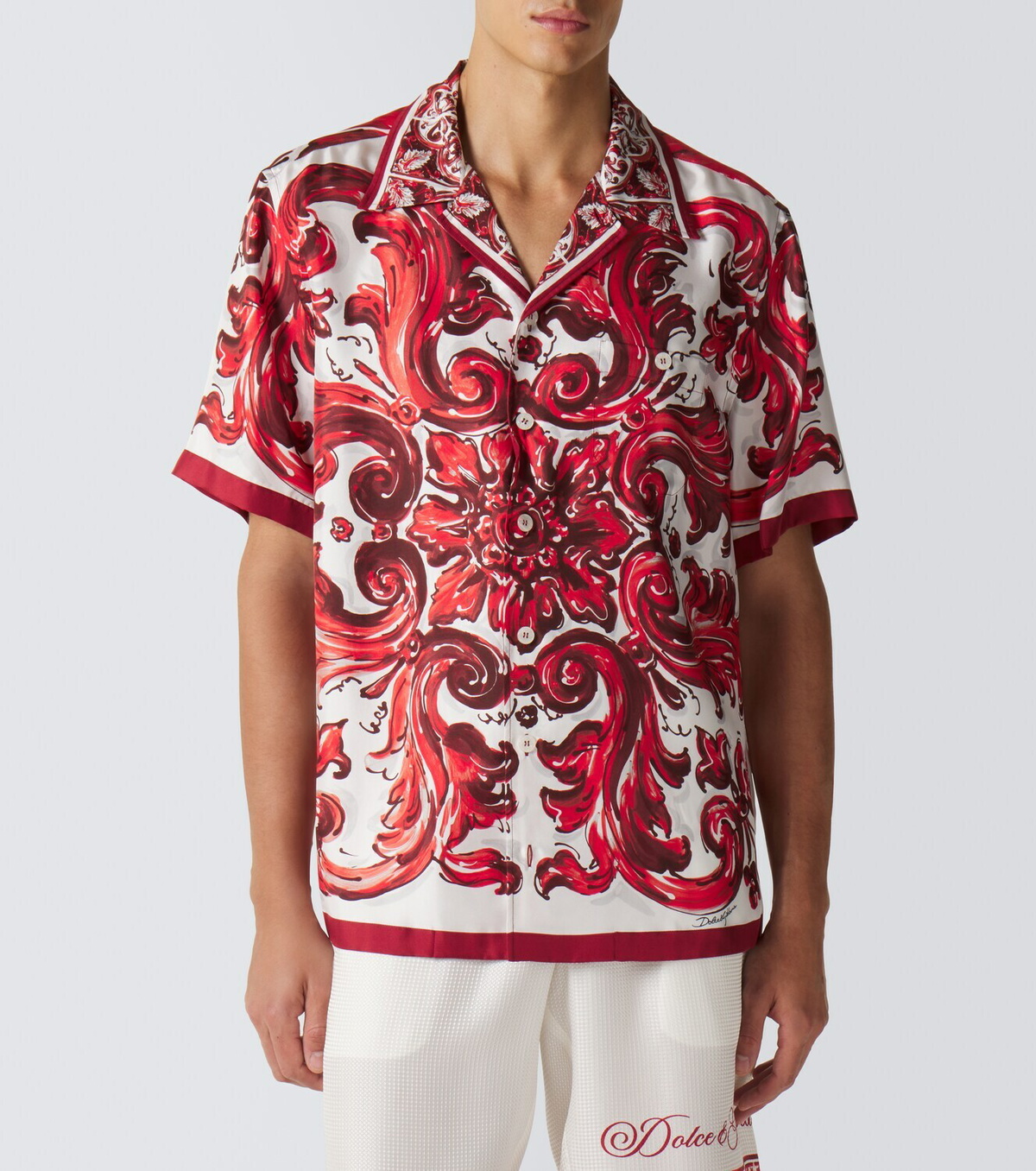 Dolce&Gabbana Majolica silk twill shirt