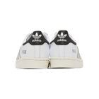 adidas Originals White and Black Superstar Sneakers