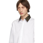 Fendi White Forever Fendi Collar Shirt