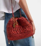 Chloé Summer Banana Mini raffia shoulder bag