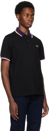 Lacoste Black Striped Polo