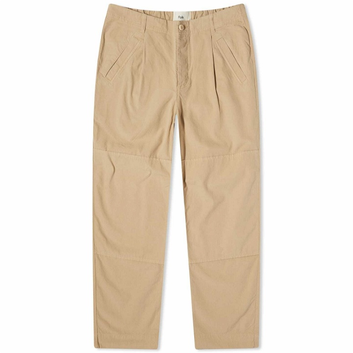 Photo: Folk Men's Assembly Worker Pant in Soft Tan