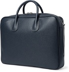 Valextra - Pebble-Grain Leather Briefcase - Blue