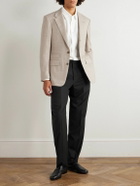 Dunhill - Prince of Wales Check Straight-Leg Wool Trousers - Green