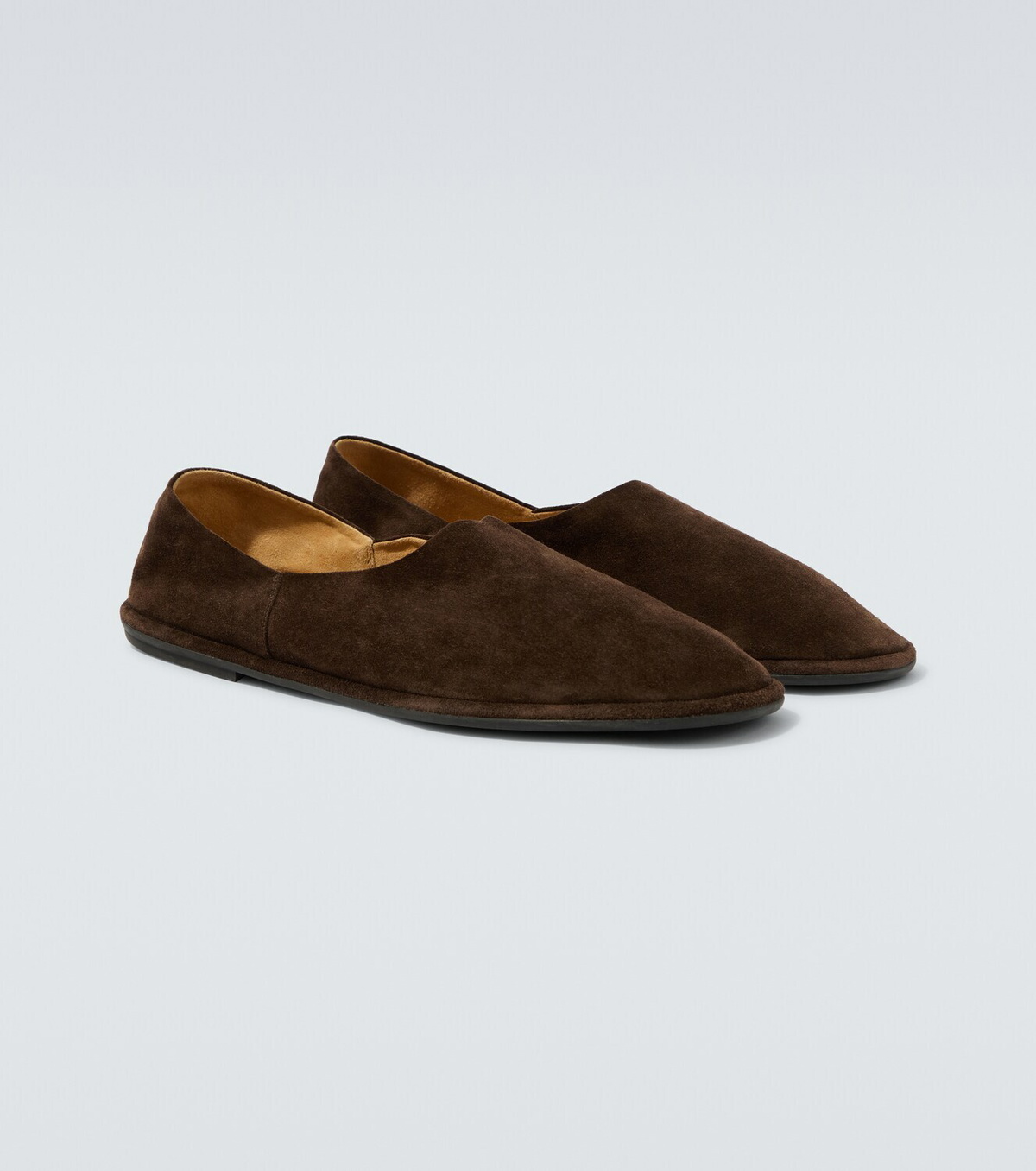 The Row Canal suede slip-on shoes