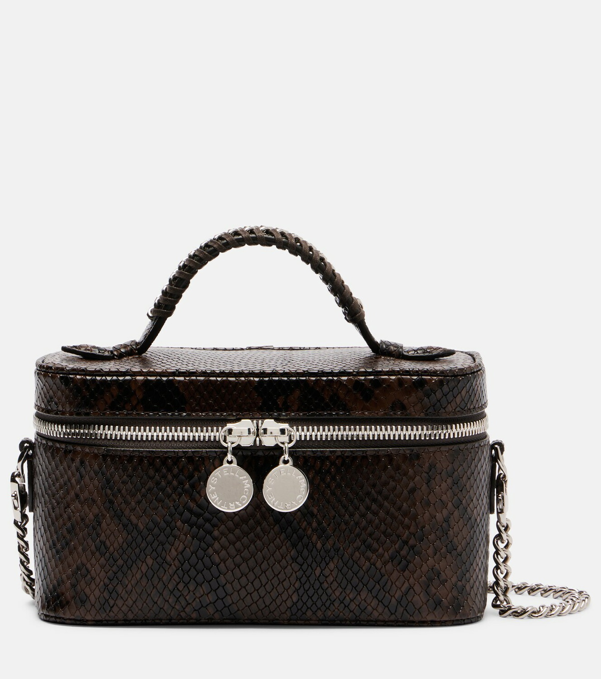Stella McCartney Falabella Small snake-effect pouch