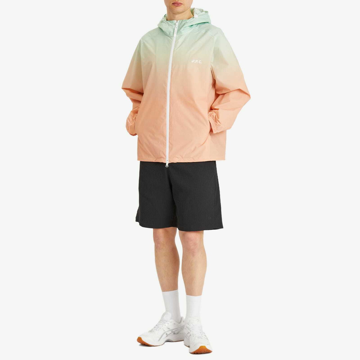 A.P.C. Men's x Asics Meadow Water Repellent Jacket in Multi A.P.C.