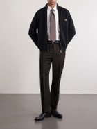Versace - Straight-Leg Wool and Mohair-Blend Trousers - Brown