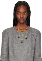 ELHANATI Gold Conie Vallese Edition Folklore Drop Necklace