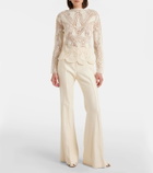 Gabriela Hearst Caps crochet wool and cashmere top