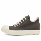 Rick Owens DRKSHDW Men's Low Sneaks Sneakers in Dark Dust/Milk