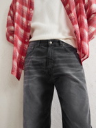 424 - Straight-Leg Cotton-Canvas Trousers - Black