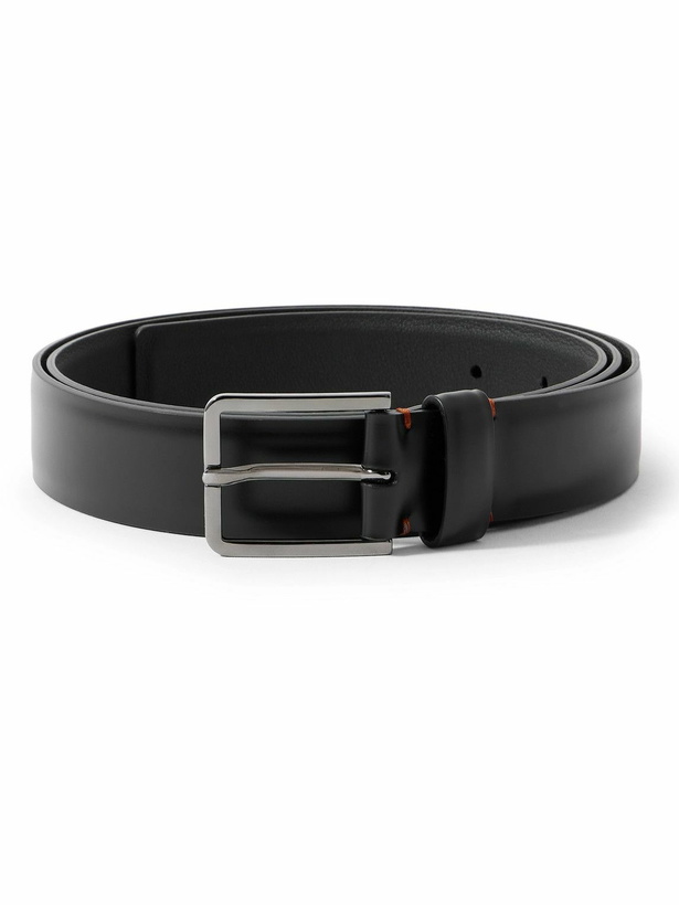 Photo: Loro Piana - Rory 3cm Leather Belt - Black