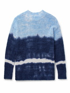 Isabel Marant - Tie-Dyed Cotton-Blend Sweater - Blue